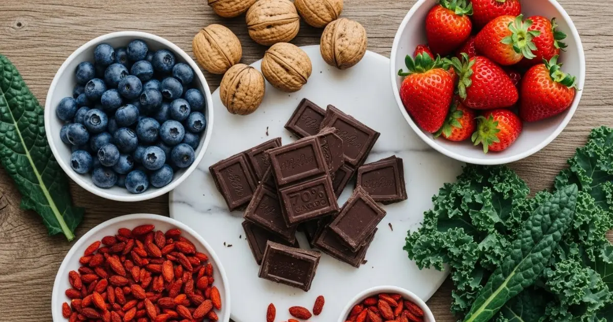 Imagem ilustrativa do artigo: Os 10 alimentos mais ricos em antioxidantes para combater o envelhecimento