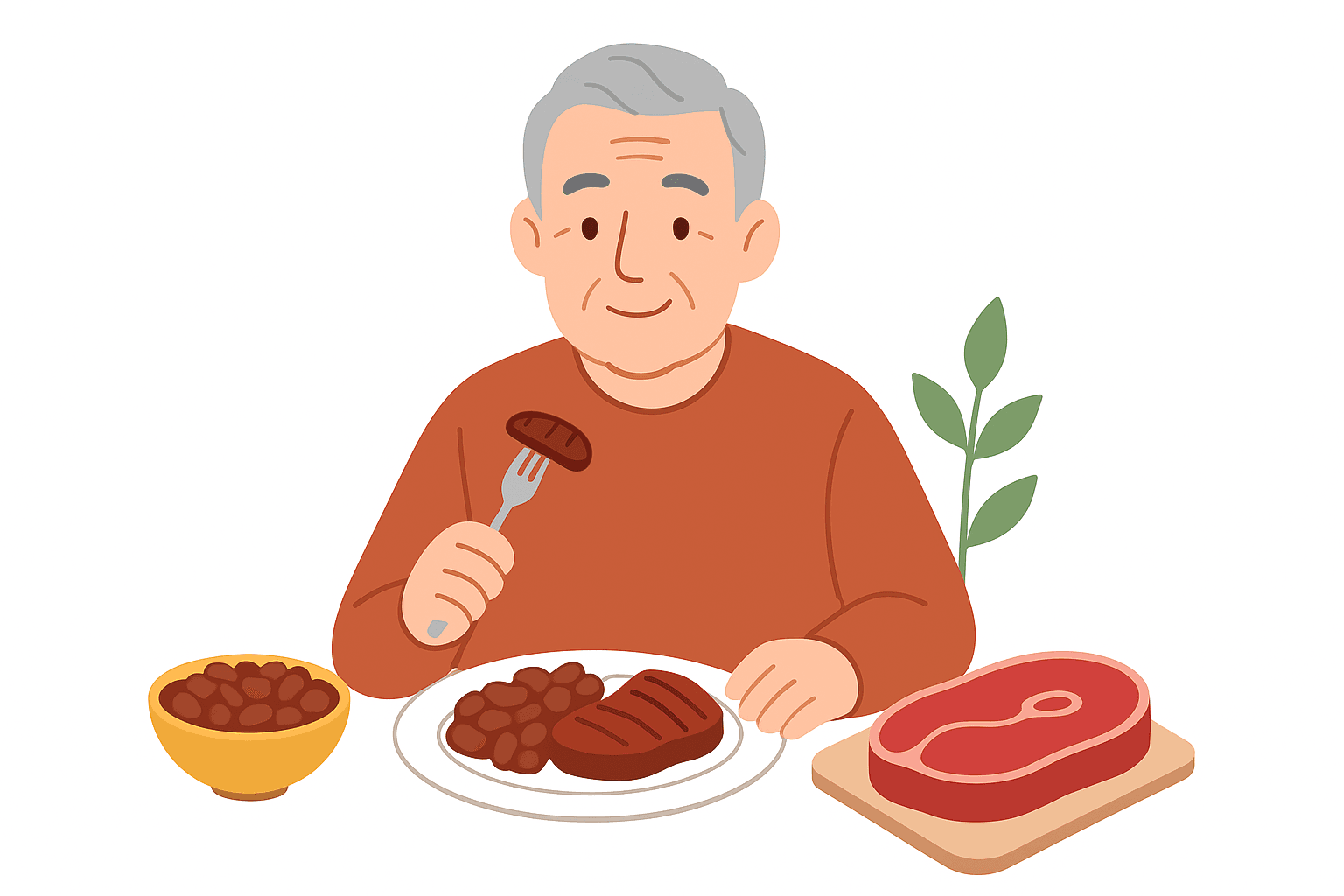Comer bem para envelhecer com saúde: carne e feijão ajudam a evitar perda de massa muscular em idosos