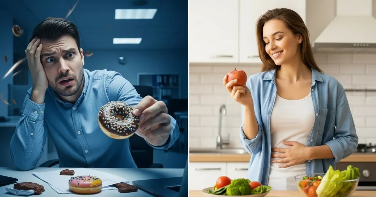 Imagem ilustrativa do artigo: Fome emocional x Fome física: Como identificar e controlar