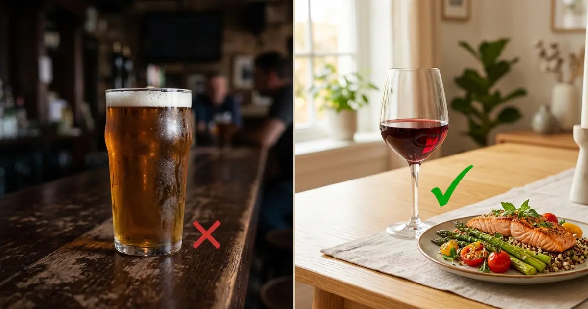 Capa do artigo: A única bebida alcoólica que protege seu coração (e qual evitar)