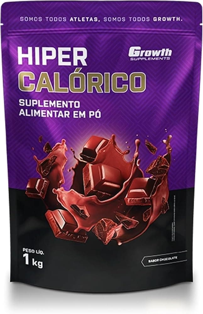 Hipercalórico Growth Supplements (Sabor Chocolate, 1KG) - Review completo e melhor preço na Amazon