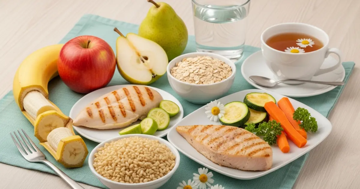 Alimentos recomendados para refluxo — frutas não ácidas, legumes cozidos e proteínas magras