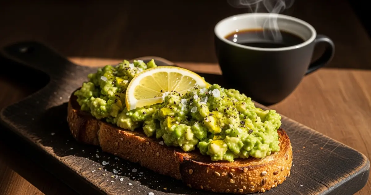 Tostada de Abacate em Pão Integral
